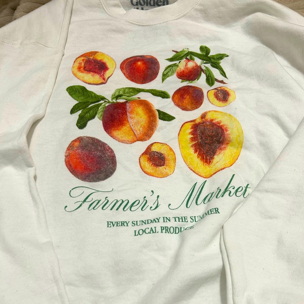 Peach Farmers Market Oversized Sweater